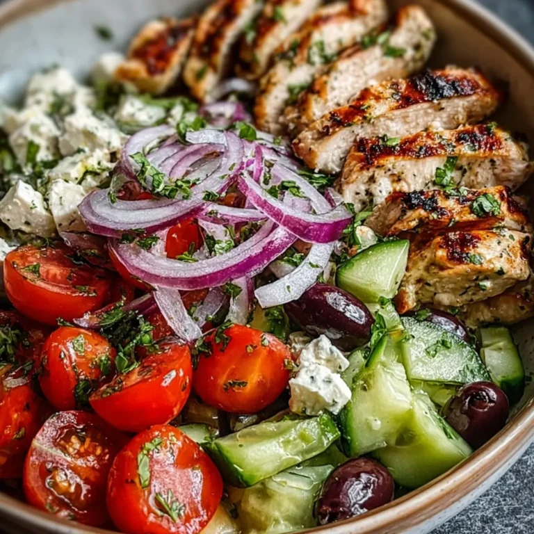 Griechische Hähnchen Bowl