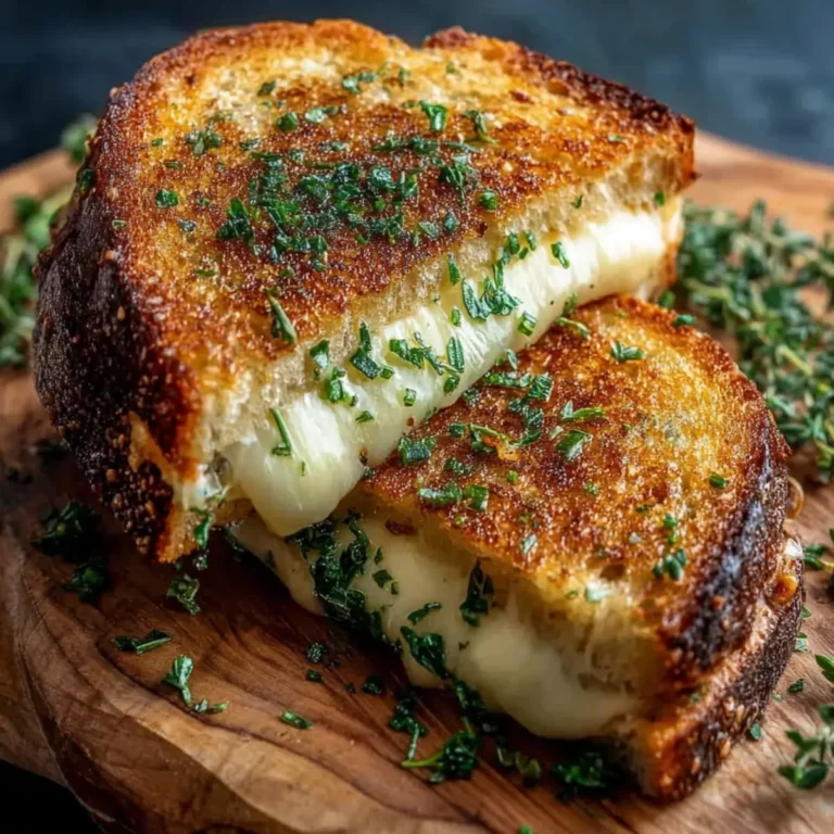 Grilled Cheese mit Knoblauchbrot