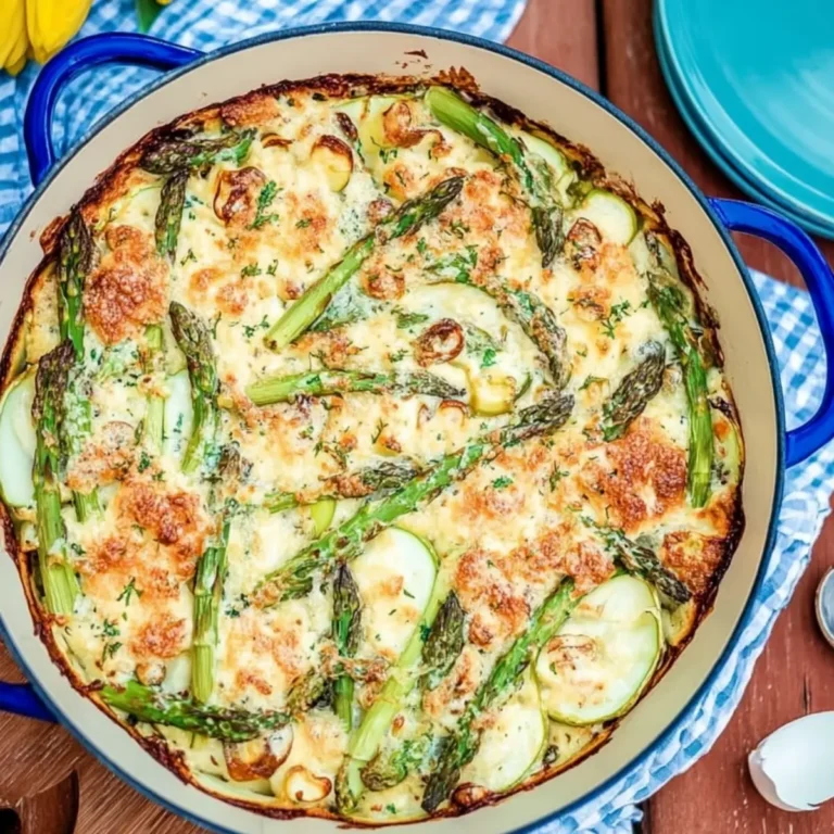 Grüner Spargel Auflauf