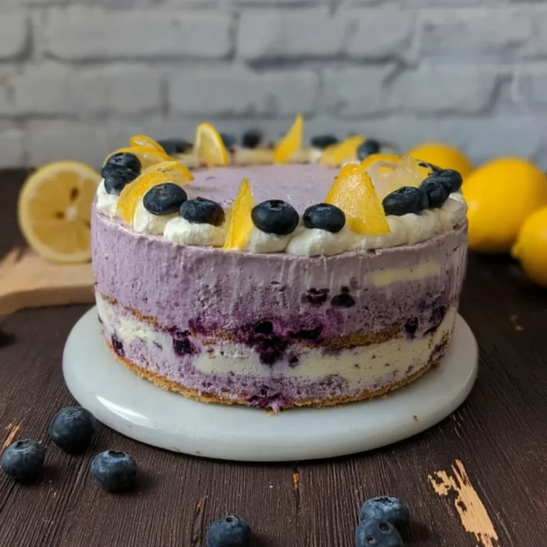 Heidelbeertorte mit Zitrone