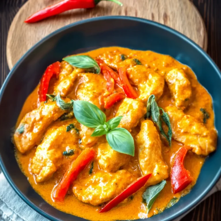 Hähnchen Geschnetzeltes mit Paprika Sahne Sauce