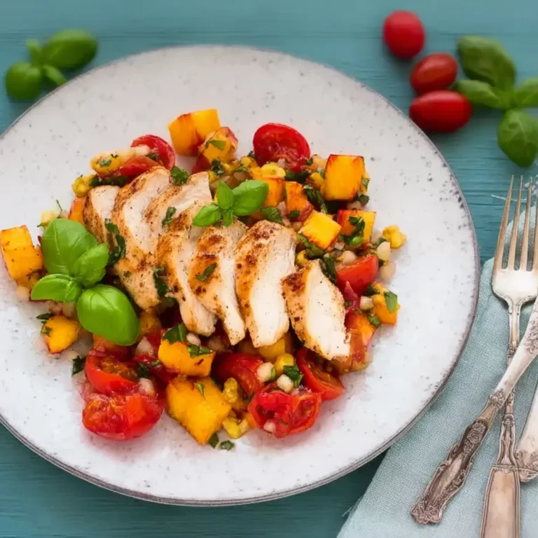 Hähnchenbrust mit Nektarinen Tomaten Salsa