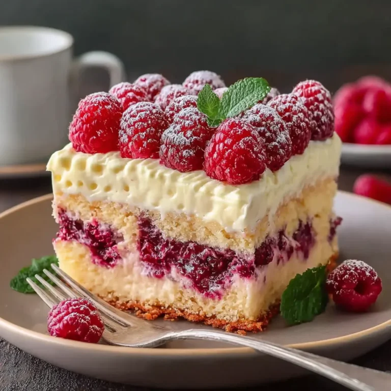 Himbeerkuchen mit Paradiescreme