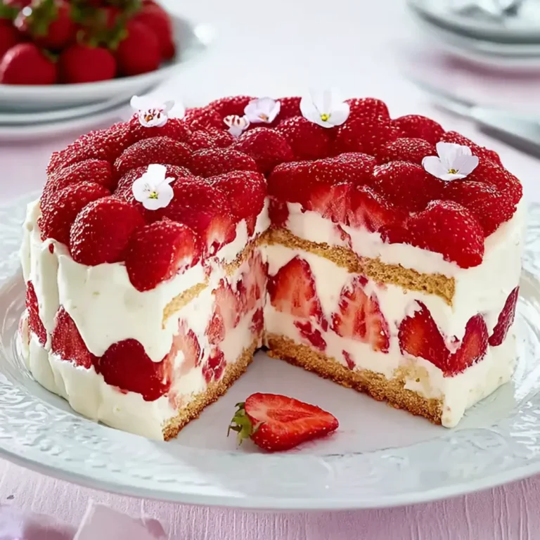 Italienische Erdbeer Mascarpone Torte
