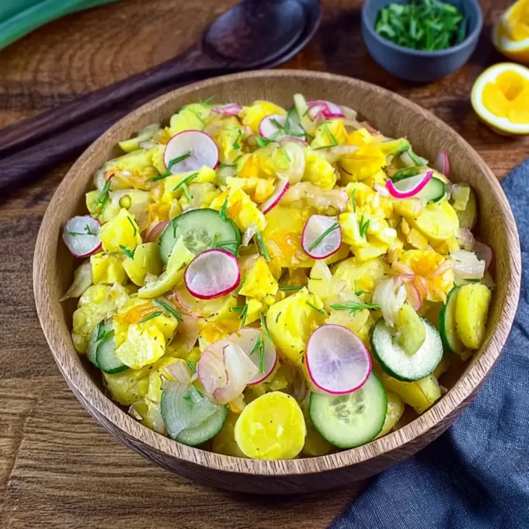 Kartoffelsalat mit Brühe