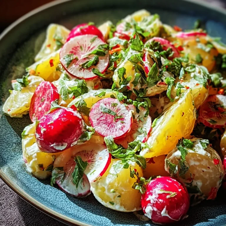 Kartoffelsalat mit Radieschen