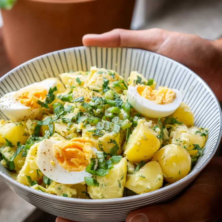 Lauwarmer, schwäbischer Kartoffelsalat (ohne Mayo)