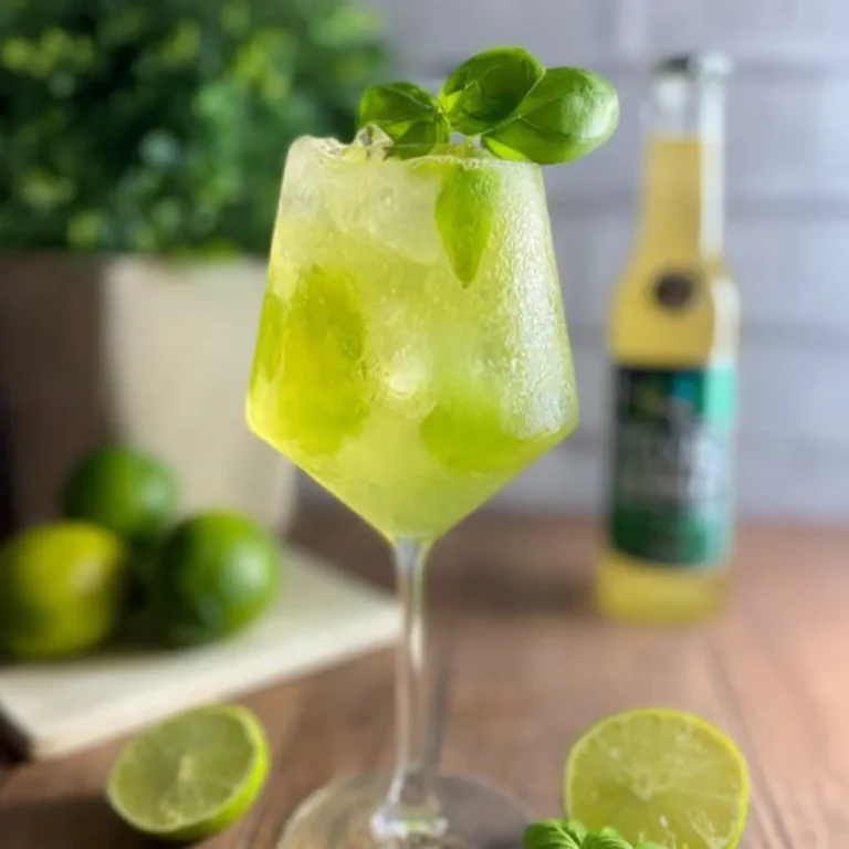 Limetten Basilikum Spritz