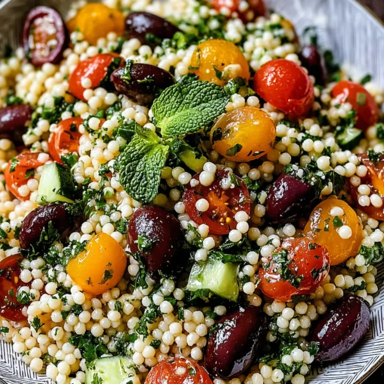 Mediterraner Israelischer Couscous Salat