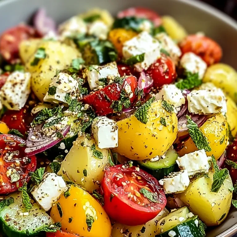 Mediterraner Kartoffelsalat mit Feta und Sumach