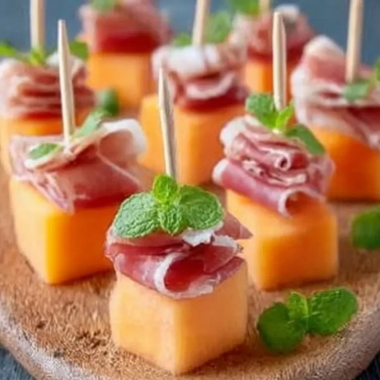 Mini Melon Schinken Spieße