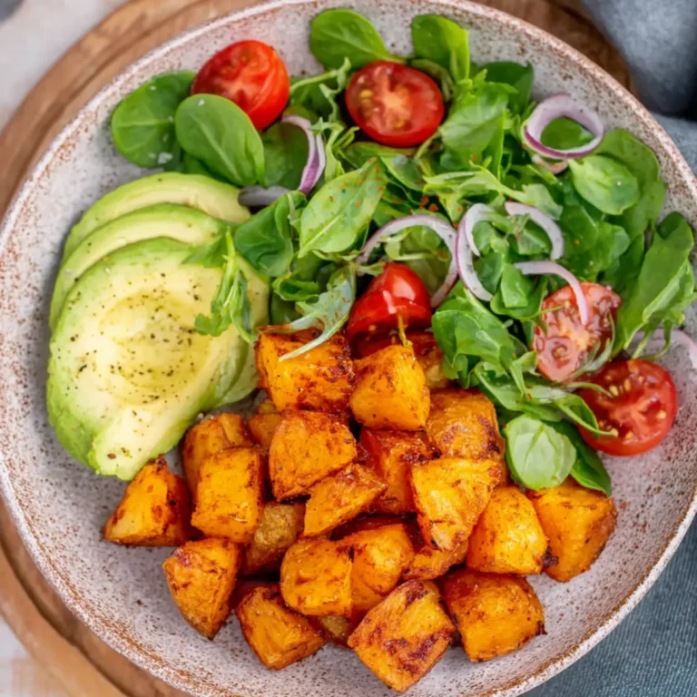 Ofenkartoffeln mit Salat