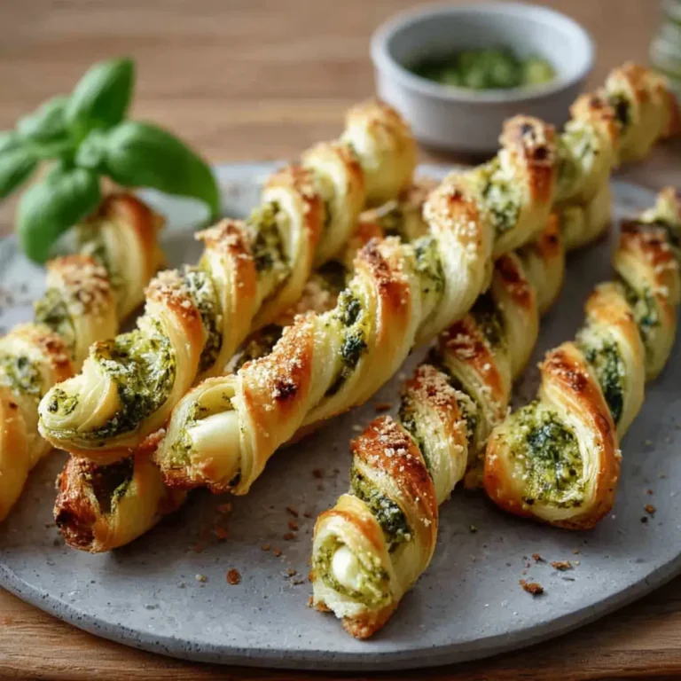 Pesto Twists mit Mozzarella
