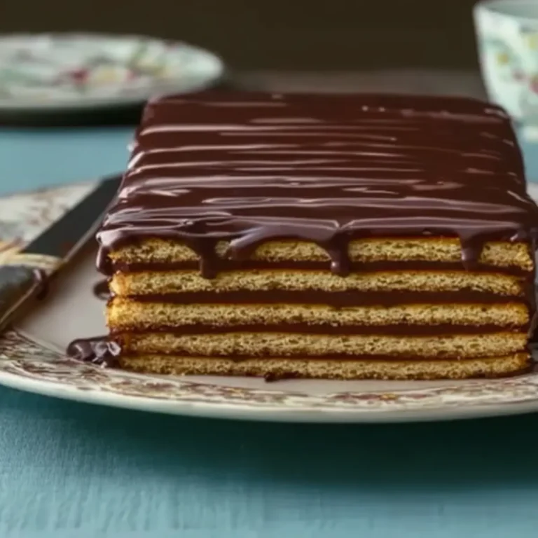 Petit Beurre Kuchen mit Schokolade