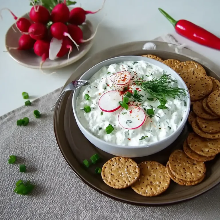 Radieschen Quark Dip