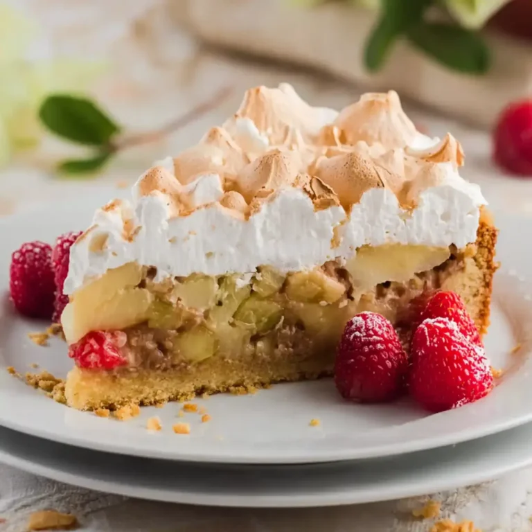 Rhabarber Baiser Kuchen