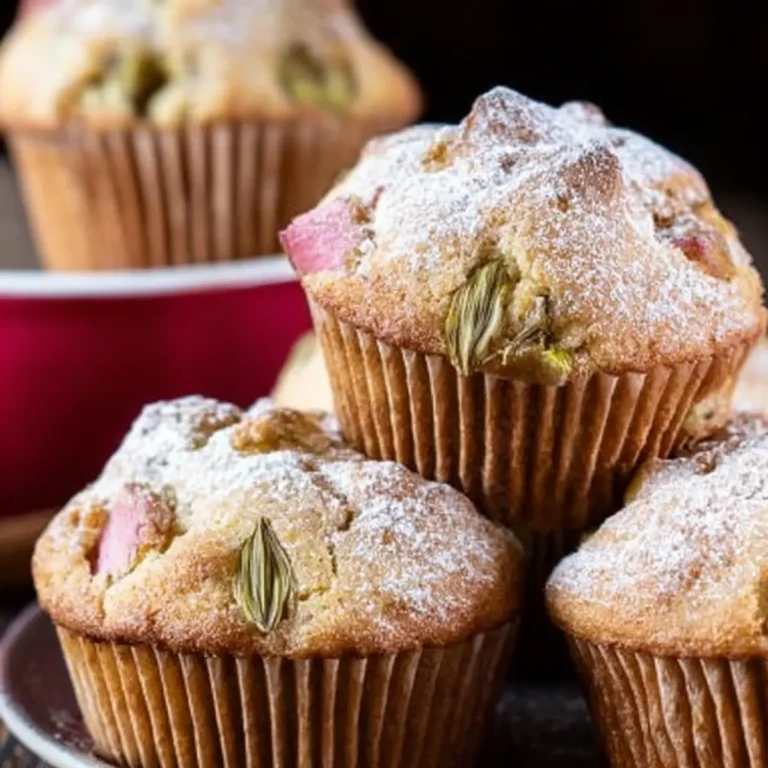 Rhabarber Muffins mit Zimt