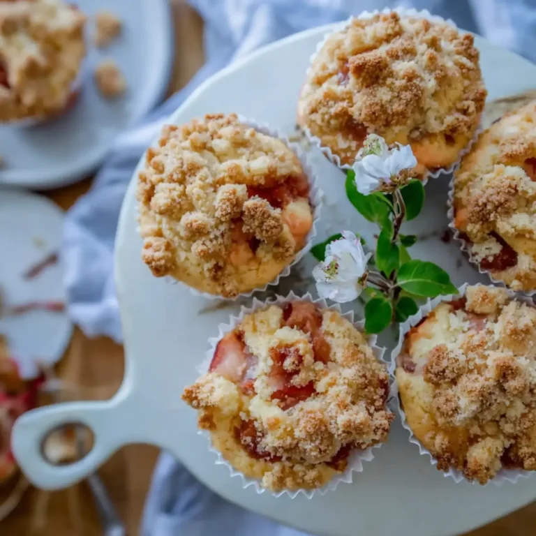 Rhabarber Streusel Muffins