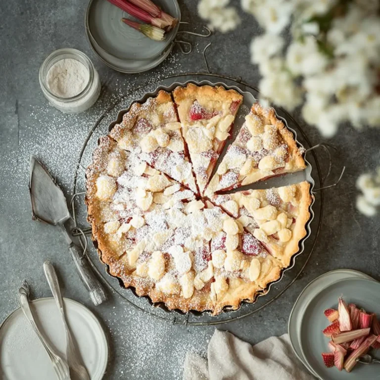 Rhabarber Tarte mit Mandelcreme