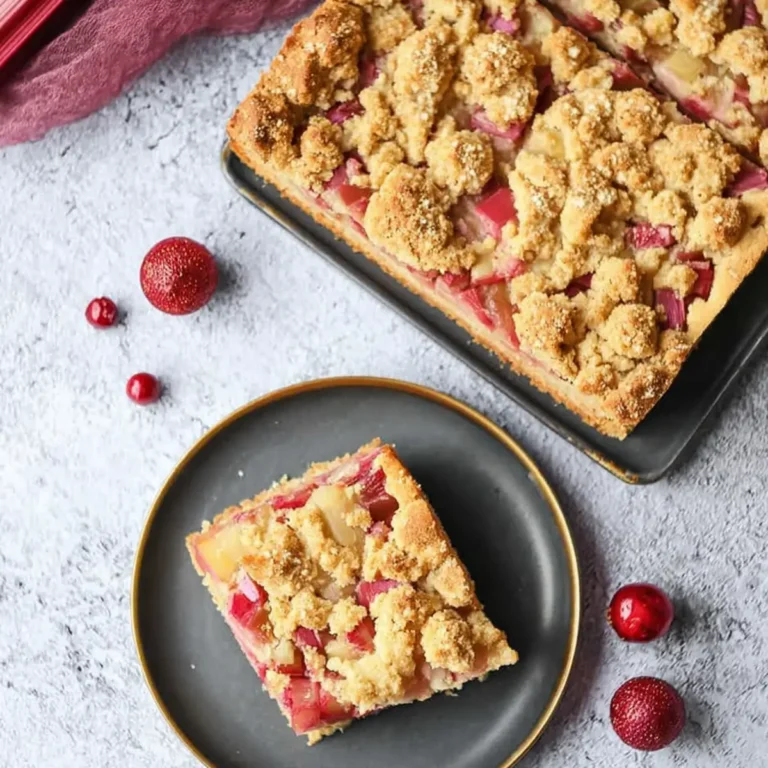 Rhabarberkuchen vom Blech
