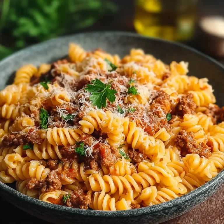Rinderhackfleisch Pasta
