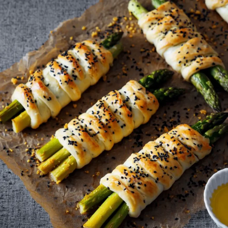 Spargel im Blätterteigmantel