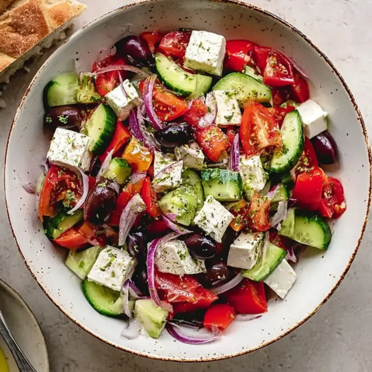 Veganer griechischer Salat