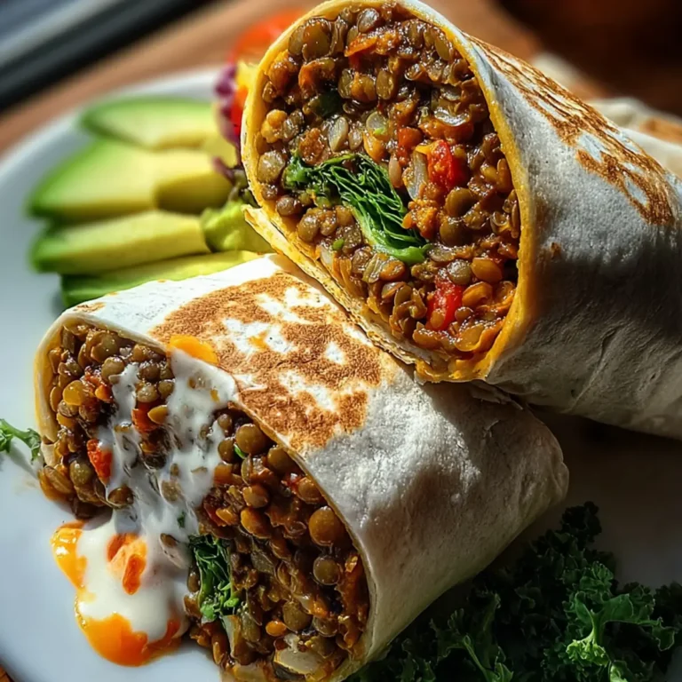 Vegetarische Burritos mit Linsen und Walnüssen