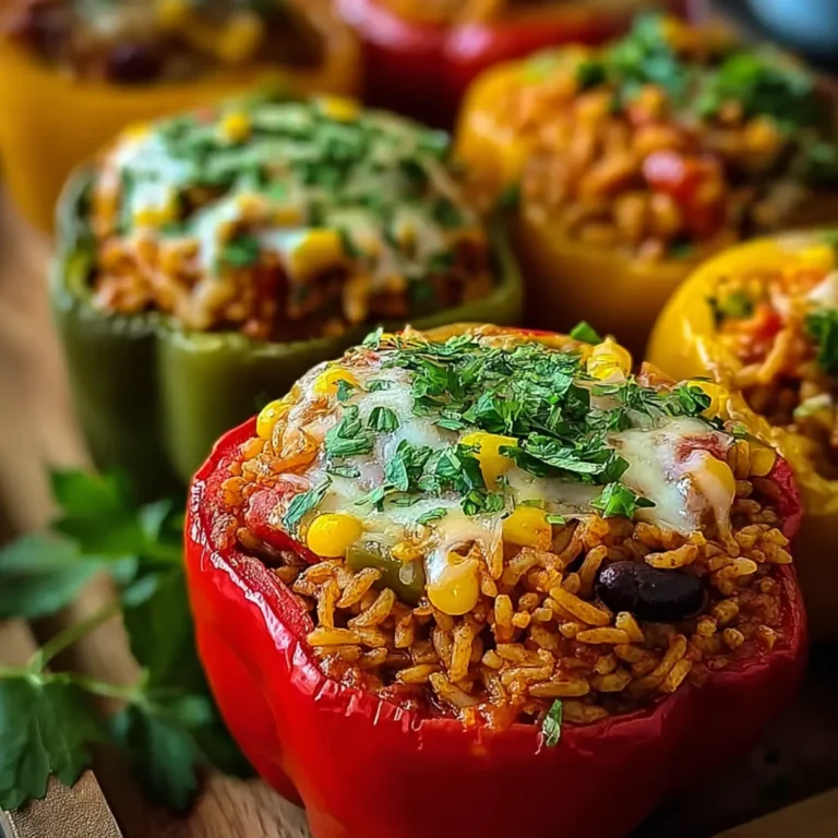 Vegetarische Gefüllte Paprika mit Reis