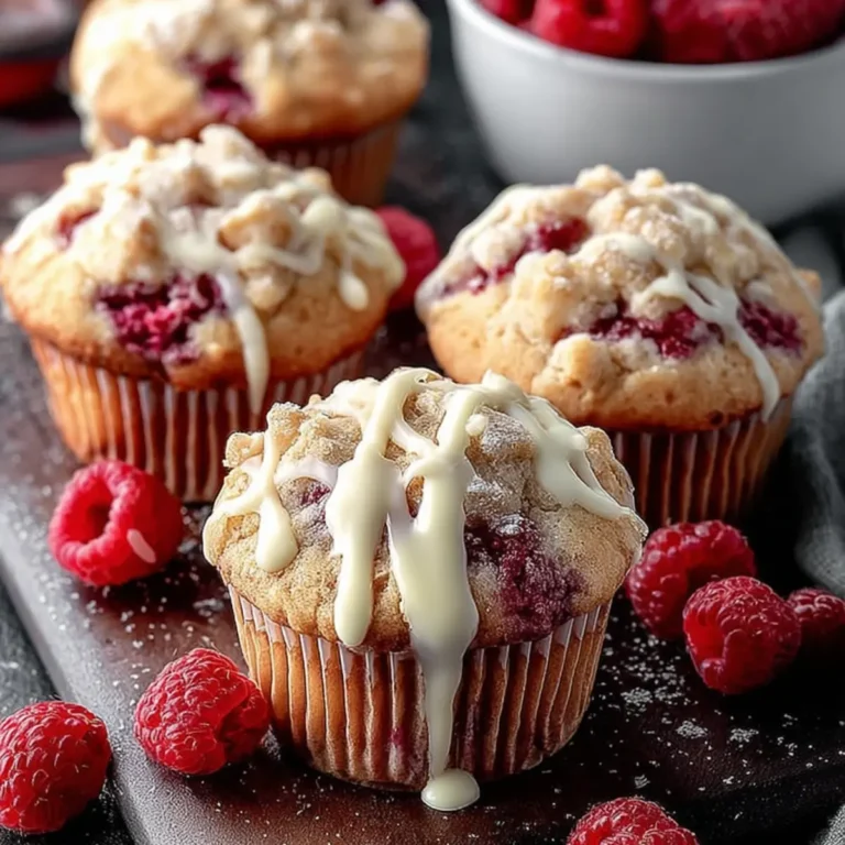 Weiße Schokolade Himbeer Muffins
