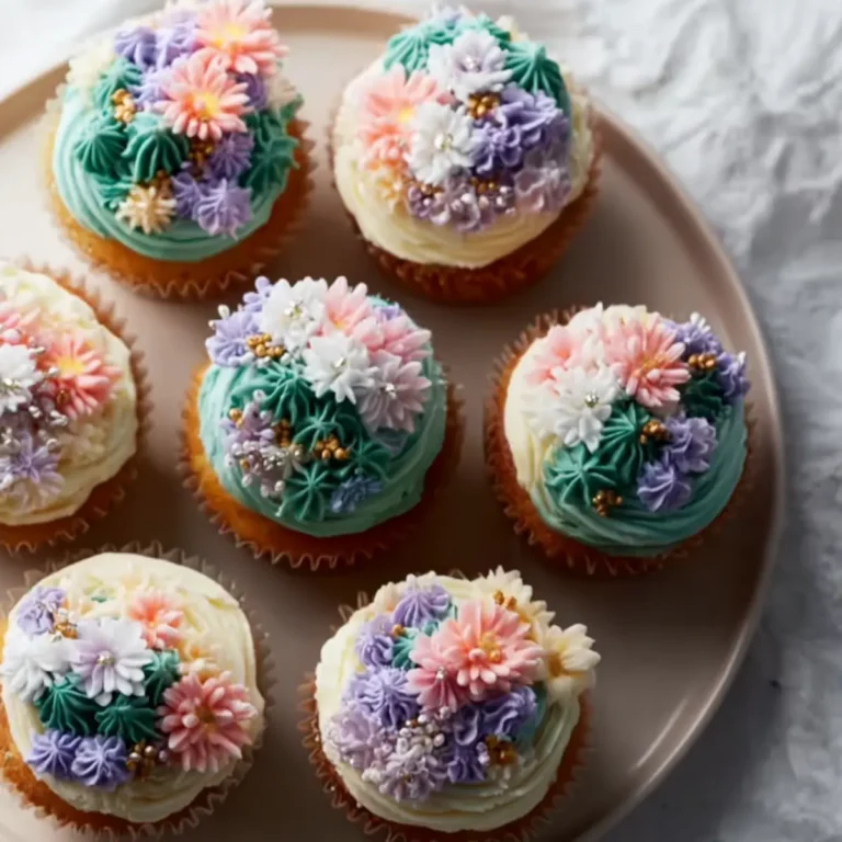Wildblumen Cupcakes
