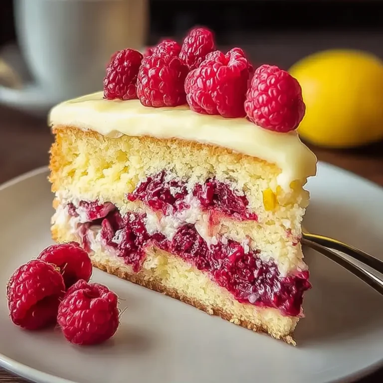 Zitronen Himbeer Kuchen