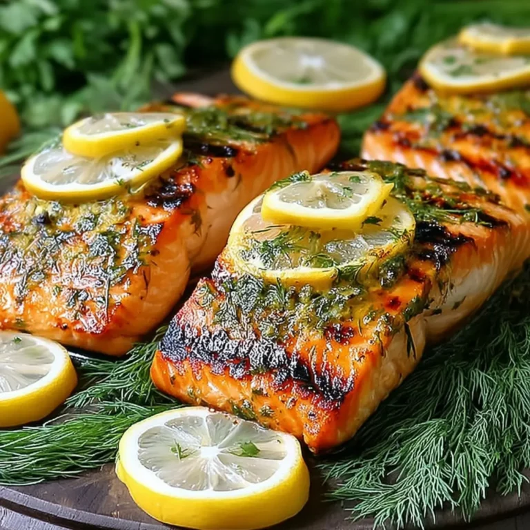 Zitronen Kräuter gegrillter Lachs