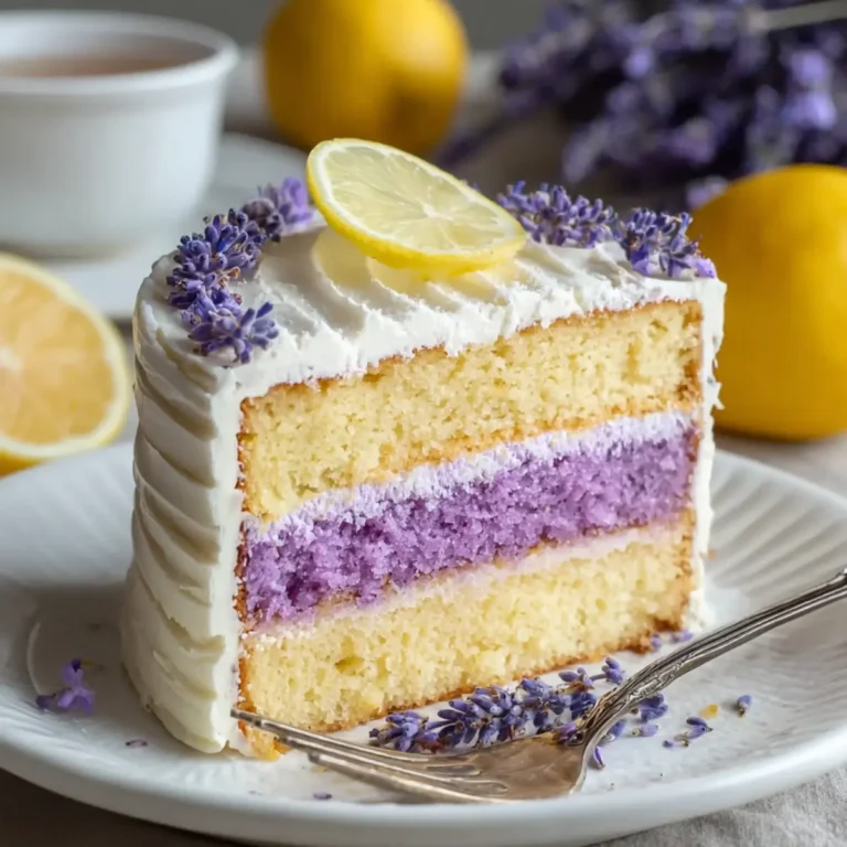Zitronen Lavendel Kuchen