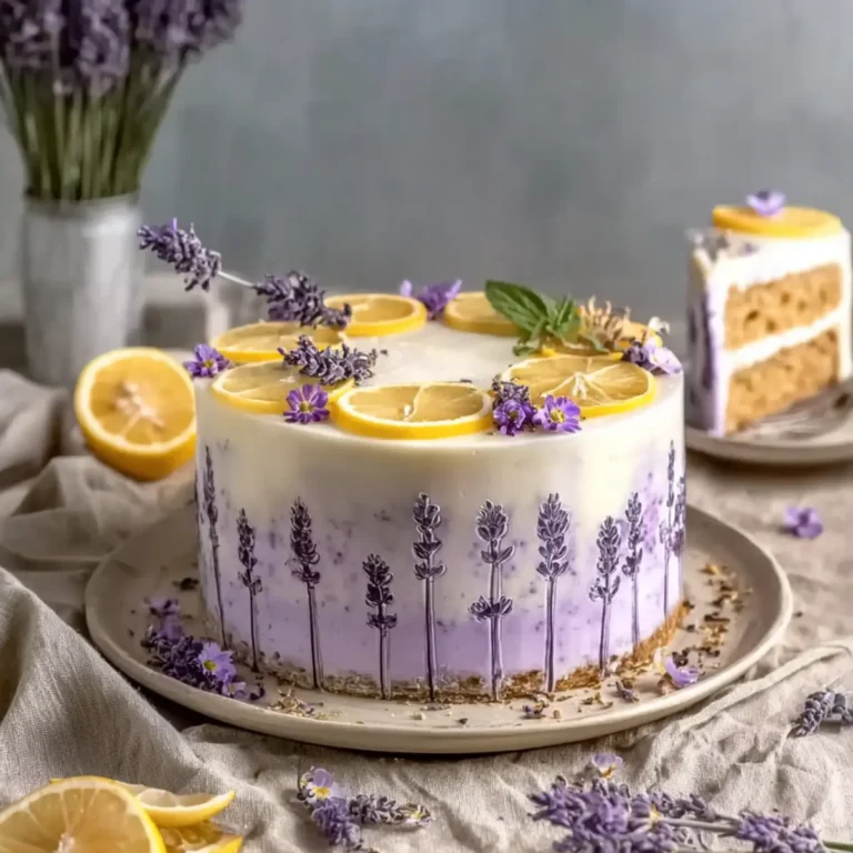 Zitronen Lavendel Torte