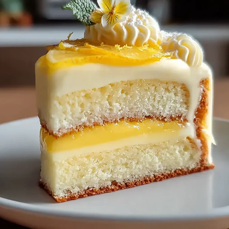 Zitronen Mousse Kuchen