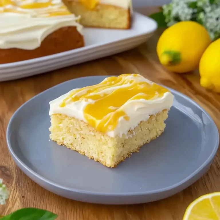 Zitronenkuchen mit Frischkäsefrosting