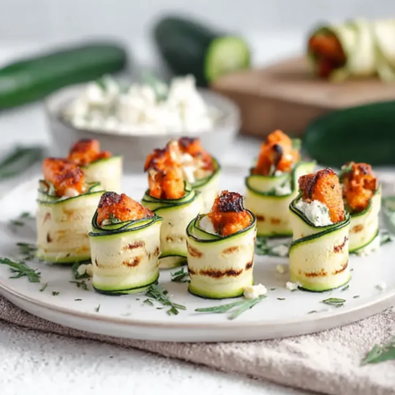 Zucchini Frischkäse Röllchen