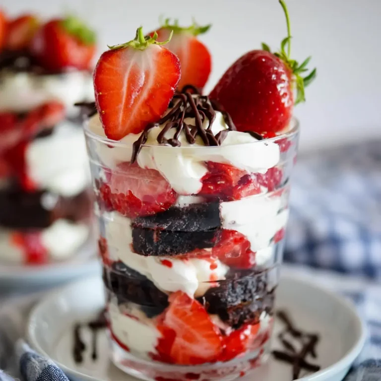 Erdbeer Brownie Tiramisu