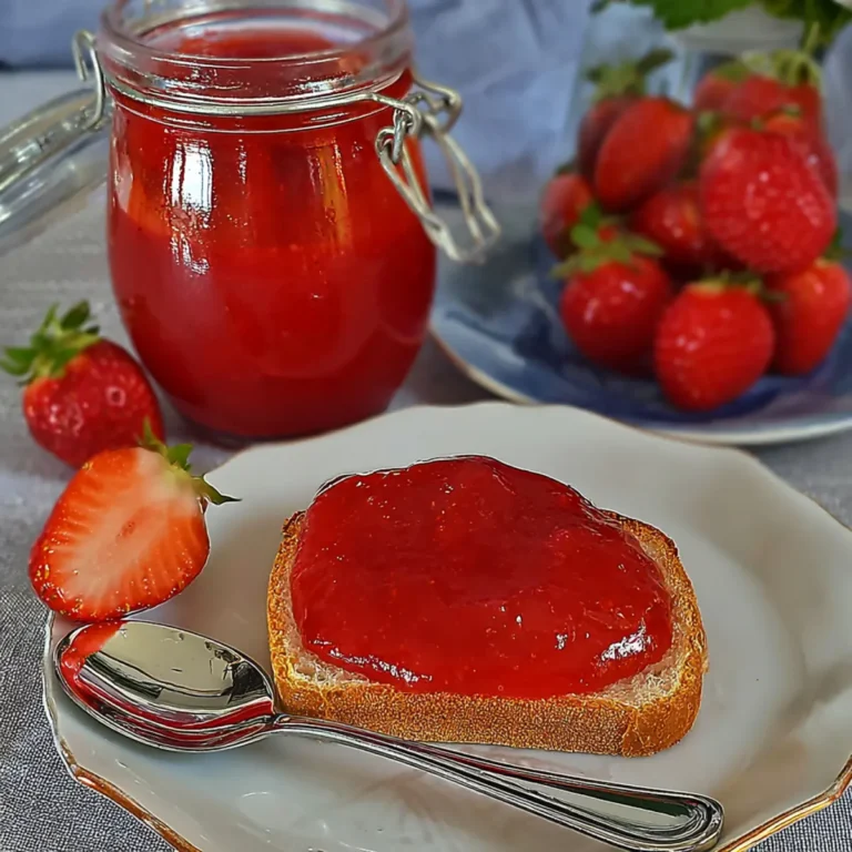 Erdbeer Rhabarber Marmelade mit Vanille