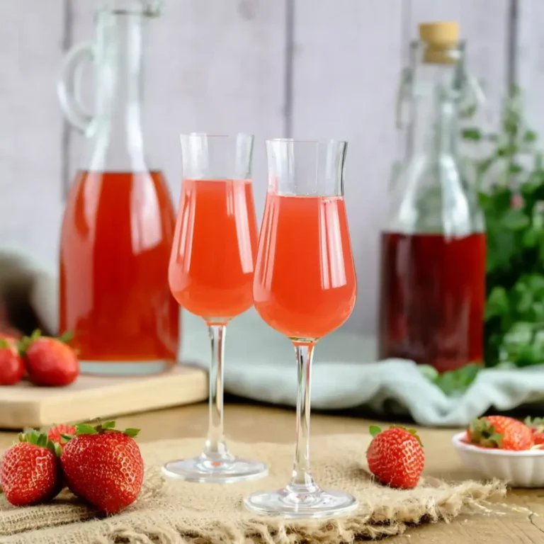 Erdbeerlikör mit Rum