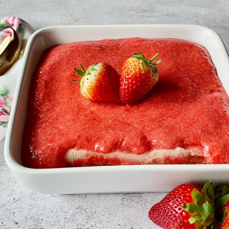Erdbeertiramisu ohne Mascarpone