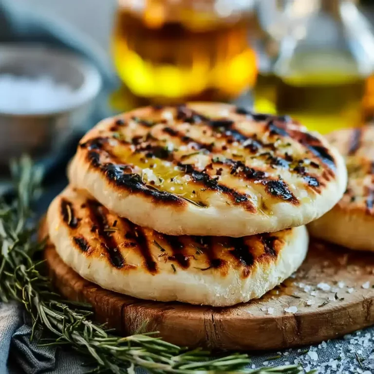 Grillbrot mit Olivenöl und Meersalz