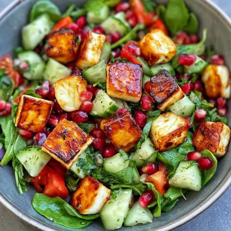 Halloumi Granatapfel Salat