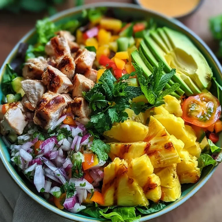 Hawaiianischer Hähnchensalat