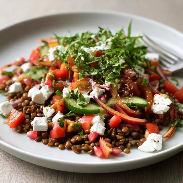 Linsensalat mit Feta