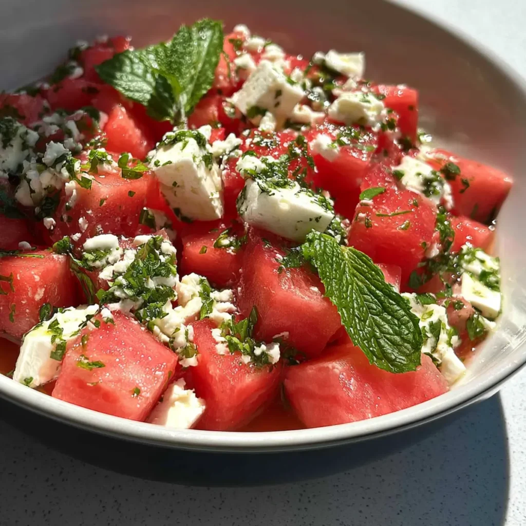 Melonen Feta Salat