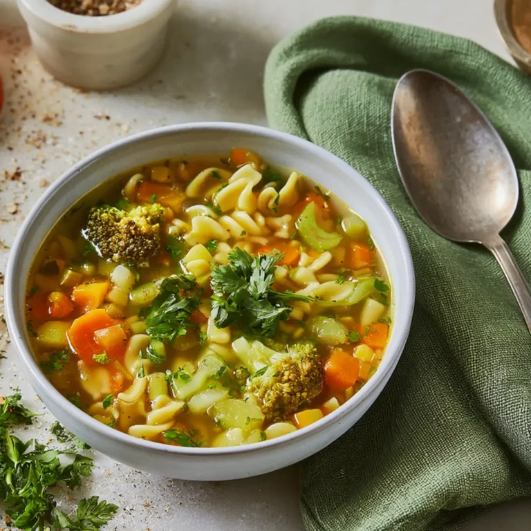 Nudelsuppe mit Gemüse