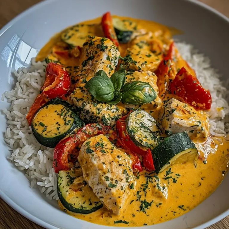 Paprika Zucchini Sahne Hähnchen
