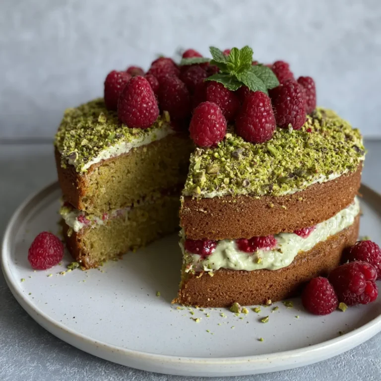 Pistazien Himbeer Kuchen